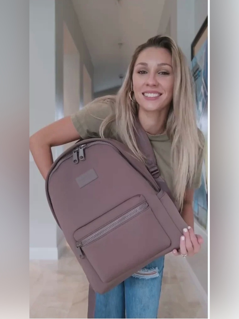 Dagne Dover Mauve-Taupe Backpack